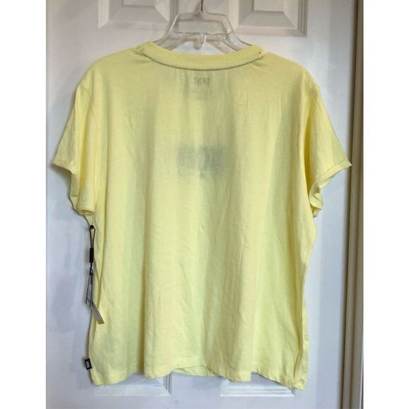DKNY SPORT - 🎉HP x 2🎉 L Sz L - Cotton Embroidered Logo Tee in Lemon Yellow. NWT! - Picture 6 of 14